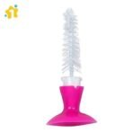 1st Step bpa Free 2 in 1 Bottle and Nipple Cleaning Brush with Suction Base and Nylon bristles for Easy Cleaning (Pink) - Fast Shipping to USA & Canada - Image 6