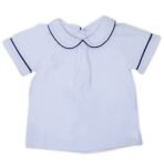 haus & kinder 100% Cotton Baby Boy Dungaree with Full Sleeve Tshirt for 3-6 Months (White and Navy) - Fast Shipping to USA & Canada - Image 6