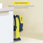 StarAndDaisy Potty Seat for Kids 1-3 Years | Toilet Seat for Kids with Height Adjustable & Removable Soft Cushion, Fits All Western Toilets seat-(Dark Blue-Yellow) - Fast Shipping to USA & Canada - Image 7