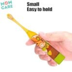 MOM CARE Kids Battery Toothbrush,Advanced Sonic technology,Vibrating Mode, Extra Soft Bristles,3X Efficiency Of Manual, Effective Cleaning Of Your Child?s Teeth, Improving Oral Health Yellow - Fast Shipping to USA & Canada - Image 5