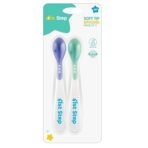 1st Step BPA Free Heat Sensitive Soft Tip Spoon (Blue & Green) - Fast Shipping to USA & Canada - Image 2