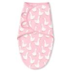 TIDY SLEEP Newborn Baby Swaddle Wrap | 100% Cotton Adjustable Sleep Sack | Soft, Breathable & Lightweight | Velcro Closure for 0-6 Months | Pink Duck - Fast Shipping to USA & Canada - Image 2