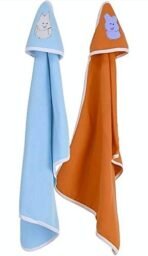 First Kick Baby Blankets New Born Pack of Hooded Wrapper Durable Fleece Polyester s Cum Wrap Towel Pack of 4 Pink Blue - Fast Shipping to USA & Canada - Image 6