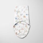 haus & kinder 100% Cotton Baby Swaddle Wrap for Newborn | Adjustable Easywrap Swaddle Blanket for 0-3 Months | Alphabet - Fast Shipping to USA & Canada - Image 3