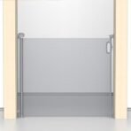 Kids Station Baby Retractable Safety Gate - Barrier Fence - Baby Proof Safety Gate for Door and Stairs - Auto Close - Retractable Mesh - Height 90cm or 2.9ft - Expandable to 180cm or 6ft (Grey) - Fast Shipping to USA & Canada - Image 2