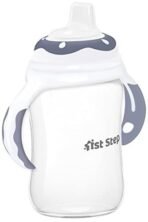 1ST STEP 220ml TRITAN Non-Spill Interchangeable Sipper/Sippy Cup with Soft Silicone Spout and Straw - Fast Shipping to USA & Canada - Image 7