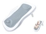 MOM CARE Folding Baby Bath Tub for Newborn Babies Bather Anti Slip Silicone 0-6 Months Support Baby Bath Chair (Grey) - Fast Shipping to USA & Canada - Image 2