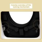 StarAndDaisy Baby Potty Training Seat/Kids Toilet Seat 1-8 Years with Child Safety Anti Slip Buckle Fixation & 4 Anti Skid Pads, Removable PVC Soft Cushion. - Fast Shipping to USA & Canada - Image 3