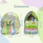 Infantbond Born Baby Bed with Net & Carry Bag (New Star Green) ? Fast Shipping to USA & Canada - Image 3