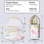 StarAndDaisy 2-in-1 Baby Sleeping Bag with Mosquito Net for Newborn/Soft & Breathable Cotton Sleeping Sack Cum Wrapper/Foldable Bag for Baby Protection/Infant (0-12 Months)-Ocean Print - Fast Shipping to USA & Canada - Image 6