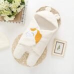 First Kick Baby Blankets New Born Combo Pack of Hooded Wrapper Sleeping Bag and Baby Bath Towel for 0-6 Months Baby Boys and Baby Girls Pack of 2, Flannel, white Panda, Unicorn white, lightweight - Fast Shipping to USA & Canada - Image 3