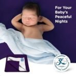 Mee Mee Reusable Water Proof Cotton Bed Protector Sheet/Extra Absorbent Mat/Dry Sheets/Urine Sheet/Dry Mat(Large, Dark Purple)(100CmX140Cm) - Fast Shipping to USA & Canada - Image 5