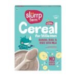 Slurrp Farm No Added Sugar Instant Cereal Ragi Rice and Banana with Milk 200g + Free Mango Cereal Trial Pack 50g - Fast Shipping to USA & Canada - Image 4