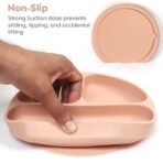 a baby cherry - Suction Plates for Baby & Toddler | Silicone Plates for Babies | BPA Free | Divided Plate for Kids Self Feeding 6M ~24 M - Fast Shipping to USA & Canada - Image 6