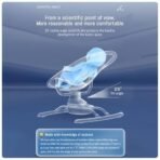 StarAndDaisy Electric Swing for Baby Automatic/Baby Swing for 0 to 2 Years with Adjustable Backrest/Baby Rocker Automatic Swing with Bluetooth Playback, Light Weight, Play Toy - Pink - Fast Shipping to USA & Canada - Image 4