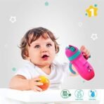 1ST STEP 300ml Birdie BPA Free Non-Spill Sipper/Sippy Cup with Soft Silicone Straw (Pink) - Fast Shipping to USA & Canada - Image 5