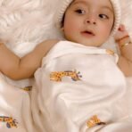 MOM'S HOME Cotton 100x100 cm Swaddle, Multicolour, Pack of 4 - Fast Shipping to USA & Canada - Image 6
