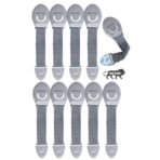 Kids Station Furniture Safety Locks For Baby Safety - Strong And Adhesive Child / Toddler / Infants Safety Locks For Drawers,Cabinets,Fridge And Cupboard - Baby Proofing Product -Pack Of 10 (Grey) - Fast Shipping to USA & Canada - Image 2