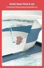 StarAndDaisy Baby Bath Tub for 0 to 5 Years/Bath Tub for Kids 0-3 Years, Tub for Girls & Boys with Soap Tray, Easy to Store (BT-Blue). - Fast Shipping to USA & Canada - Image 6