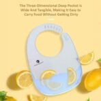 StarAndDaisy Reusable Silicone Baby Bib with Adjustable Buttons for Mess-Free Feeding, Weaning, and Easy Cleaning and Waterproof. (Yellow) - Fast Shipping to USA & Canada - Image 6