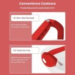 StarAndDaisy Bath Tub for Baby 0-5 Years/Foldable Bath tub for Kids 0-3 Years with Cushion, Space Saving Design, Newborn Baby Folding Bathing Tub Girls & Boys with Soap Tray, Easy to Store. - Fast Shipping to USA & Canada - Image 6