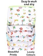 MOM CARE Cotton Cloth Nappies for Newborn,Reusable Diapers,Langots,U Shaped Double Layer Padded Extra Soft Nappy For Boy, girl Unisex Babies(Pack of 6) (0-6 Months) Off-White - Fast Shipping to USA & Canada - Image 6