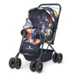 StarAndDaisy Stroller for Baby Boy & Girl 0 to 3 Years / Baby Stroller with Lightweight / Foldable Pram for Kids with 5-Point Safety Harness, Adjustable Backrest, 360? Swivel Wheel, Large Storage, Reversible Handlebar, Extended Mosquito Net (Vibgyor) - Fast Shipping to USA & Canada - Image 2