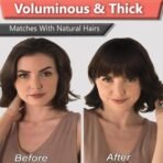 TEMPERIA Front Fake Bangs Hair Extensions For Women - Clip On Side Curtain Bangs Fringes Hair Extensions for Wedding - Cute Hair Accessories for Women & Girls - 1 Pc - Natural Brown (MN04) - Fast Shipping to USA & Canada - Image 6