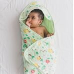 TIDY SLEEP New Born Baby Wrapper All Season Soft Swaddle Fluffy 2 Layered AC Wrapping Receiving Blanket for Baby Boys and Baby Girls (Green) - Fast Shipping to USA & Canada - Image 6