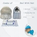 Infantbond Bed Combo with Net & Carry Bag (Sheep Gray) ? Fast Shipping to USA & Canada - Image 4