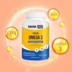 TATA 1mg Fish Oil EPA 180mg DHA 120mg - 60 Caps - Fast Shipping to USA & Canada - Image 4