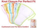 MOM CARE Cotton Cloth Nappies for Newborn,Reusable Diapers,Langots,U Shaped Double Layer Padded Extra Soft Nappy For Boy, girl Unisex Babies(Pack of 6) (5-12 Months) Off-White - Fast Shipping to USA & Canada - Image 5