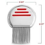 Focallure Stainless Steel Professional Lice Combs and Head Lice Treatment to Effectively Get Rid of Hair Lice and Nits, Best Results for Infection and Re-infection in Kids & Adults - Fast Shipping to USA & Canada - Image 4