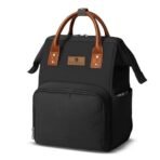 StarAndDaisy Diaper Backpack For Mothers For Travel/Diaper Bags For Mom With Multi Compartments, Insulated Bottle Pockets, Waterproof, Ultra Soft Oxford Fabric, 24Lt Capacity - Black - Fast Shipping to USA & Canada - Image 2