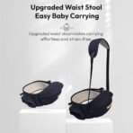 StarAndDaisy Baby Carrier for 0 to 3 Year Baby / 3-In-1 Baby Carrier withMulti Carry Positions Front & Back / Ergonomic Baby Carry Bags with Waist Straps, Padded Shoulder Support & Storage Pockets -Dark Blue. - Fast Shipping to USA & Canada - Image 5