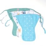 Tidy Sleep Pack of 6 New born Baby's 3 Layer Cotton Cloth Nappies/Langot/nappy Washable and Reusable Nappies Assorted Color (9-12M) - Fast Shipping to USA & Canada - Image 6