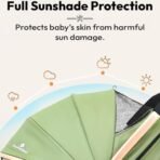 StarAndDaisy Foldable Baby Stroller for 0-3 years Infant & Toddler / Travel Pram for Baby with 360? Swivel Lockable Front Wheels , Multi-Level Recline & Adjustable Footrest, Removable Tray , Safety Harness Belt -Grey - Fast Shipping to USA & Canada - Image 5