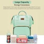 StarAndDaisy Baby Bag for Mother Travel/Diaper Bag with Insulated Baby Bottle Pocket/Diaper Bag for Mothers for Travel with Multi Compartments, Waterproof Diaper Bags for Mom, 24lt capacity - Green - Fast Shipping to USA & Canada - Image 5