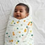 TIDY SLEEP Baby Swaddle Wrappper Adjustable for Newborn || 100% Cotton Soft || Newborn Blanket for 0-3 Months (Jungle Safari) - Fast Shipping to USA & Canada - Image 2