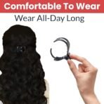 TEMPERIA (6 pcs) Hair Clips for Women & Girls - Clutcher Clutches Claw Clip Accessories - Stylish, Fashional (Black) (DN02) - Fast Shipping to USA & Canada - Image 5