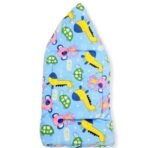 First Kick Cotton Baby Blankets Newborn Pack of Super Soft Baby Wrapper Cum Baby Sleeping Bag For Baby Boys, Baby Girls, Babies (0-3 Months) Lightweight, Blue - Fast Shipping to USA & Canada - Image 5