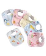 First Kick Fastdry Bibs - 6pcs Baby bibs for 6 to 12 months new born baby 0 to 6 months Water Resistant Bibs Soft cotton bib Infant Apron - Fast Shipping to USA & Canada - Image 2