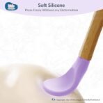 Kids Station 3 Piece BPA-Free Silicone Baby Feeding Set - Baby Plate - Spoon and Bowl - Make Mealtime Fun - Microwave Safe - Unbreakable Eco-Friendly - Organic & Natural (Plate (Set of 3), Purple) - Fast Shipping to USA & Canada - Image 4