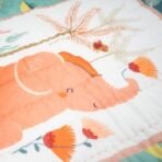 TIDY SLEEP Mulmul Cotton Baby Blanket - Super Soft & Lightweight Comforter for Newborns & Toddlers (0-2 Years) - Jaipuri Razai, All-Season Use, 110x90 cm - Shanghai Street Print - Fast Shipping to USA & Canada - Image 7