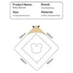 StarAndDaisy Swaddle Blanket for Newborn Baby Wrap Swaddler Size- 100 X 100 CM/Soft Cotton Baby Blanket/Must-Have New Born Baby Essentials (Blue-Large) - Fast Shipping to USA & Canada - Image 6