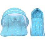 Infantbond Baby Mattress with Net & Sleeping Bag (Blue Star) ? Fast Shipping to USA & Canada - Image 2
