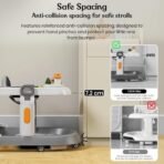 StarAndDaisy Baby Walker / Walker for Kids 6-18months Boy & Girl with Anti Fall Brake Pads/Push Walker 3 Speed Height Adjustment,Multi-Level Seat Adjustment,Recreational Music Toy Bar (Elegant - Grey) - Fast Shipping to USA & Canada - Image 7