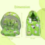 Infantbond Baby Bed Combo with Net & Carry Bag (Green Teddy) ? Fast Shipping to USA & Canada - Image 3