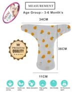 MOM CARE Muslin Cloth Nappies For Newborn Baby,Super Soft,Reusable, Cotton Langots,U Shaped 6 Layer For boy and girl White (M) - Fast Shipping to USA & Canada - Image 7