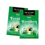 TE-A-ME Ice Mint Green Tea, 18 Bags | Sugar Free Iced Tea | 18 Pyramid Green Tea Bags | Diwali Gift - Fast Shipping to USA & Canada - Image 6